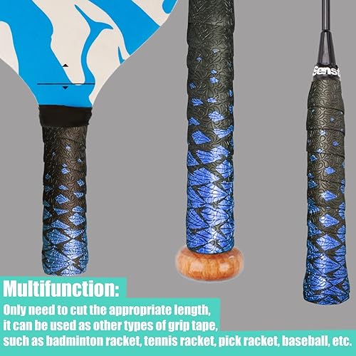 Miniatura 6 de Senston Cintas de manillar de bicicleta de carretera EVA 2 rollos, cinta para manillar de bicicleta, color azul