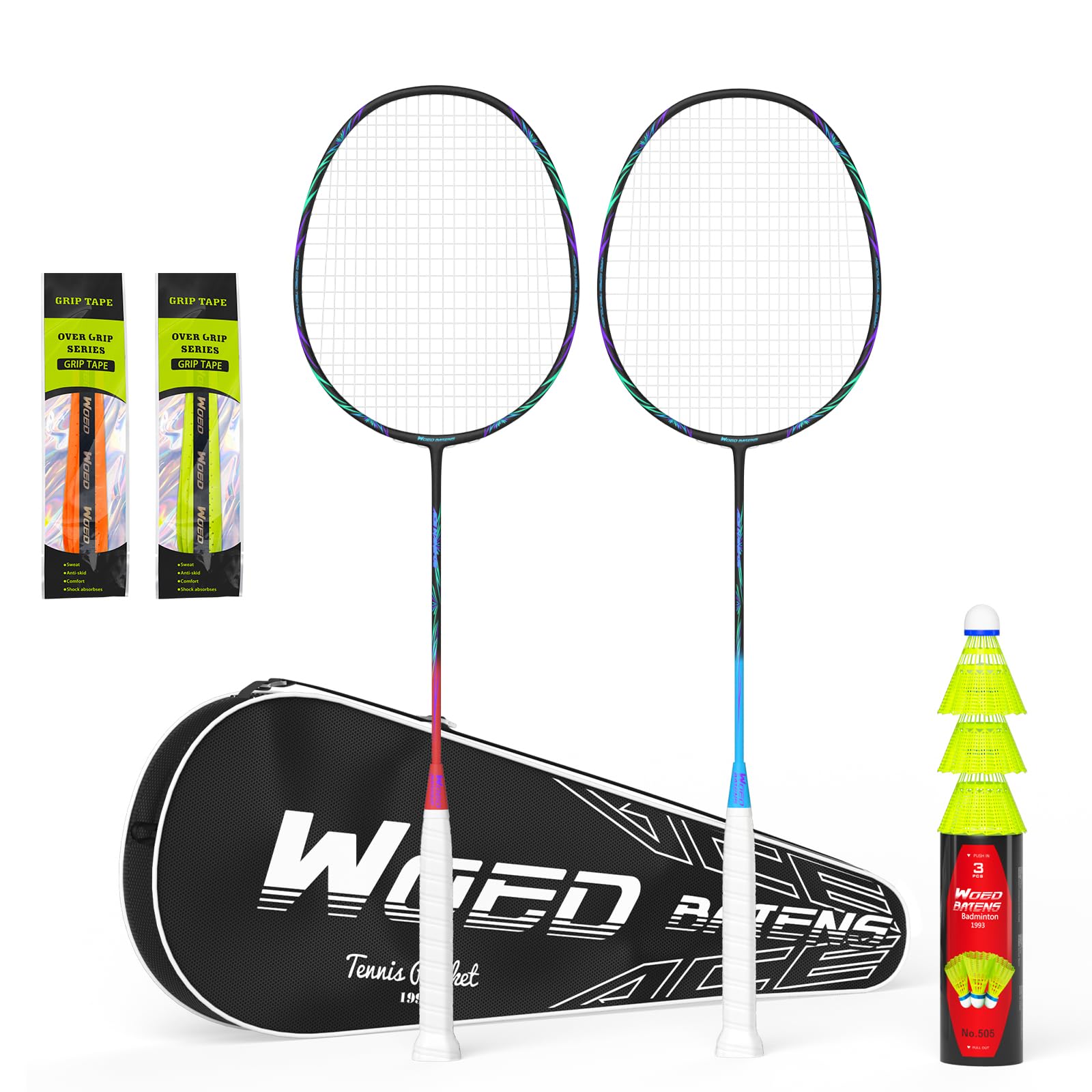 Professional Carbon Fiber Badminton Rackets Badminton Racquet for Backyards Gym