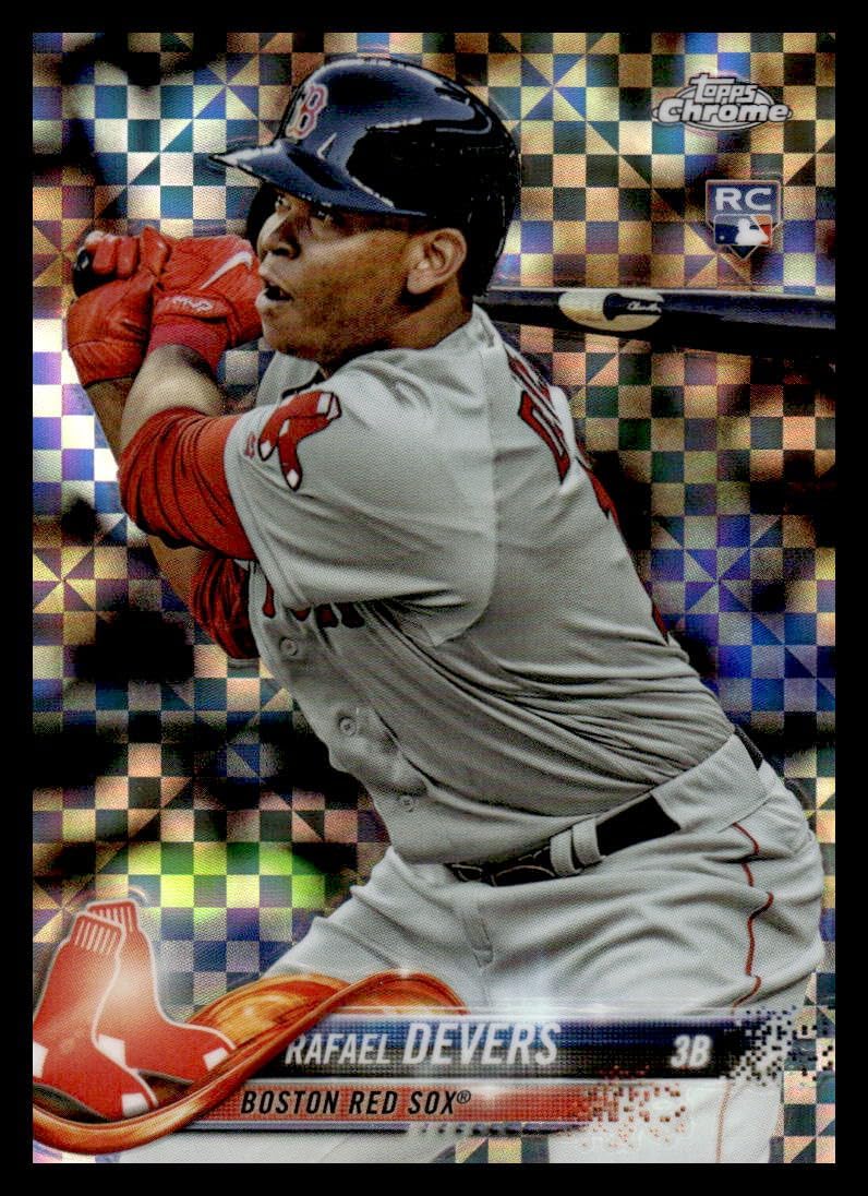 2018 Topps Chrome X-Fractor #25 Rafael Devers NM-MT Boston Red Sox Baseball Trading Card