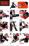 Black+Decker 3-in-1 electric leaf blower/leaf blower BEBLV301 (3,000 watts, with shredder+attachable leaf rake, 72l collection bag backpack - high blowing speed & adjustable suction power) - 13