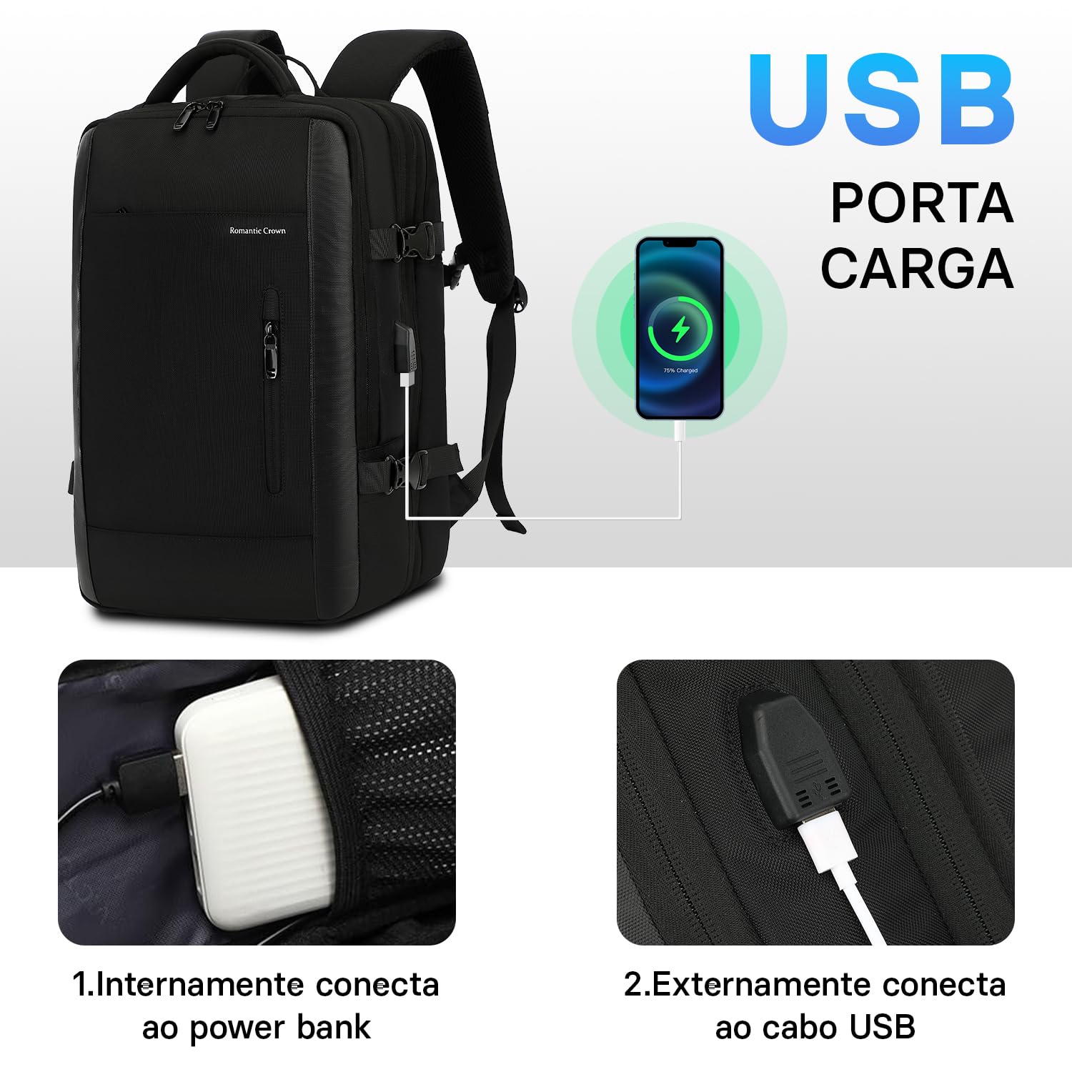 Mochila de Viagem Expansivel Masculina Feminina, Mochila Para Notebook Executiva Impermeável Reforçada Cabo USB,Mochilas Trabalho Escola Viagens Presente em promoção! Veja a oferta e mais achadinhos de Bolsas 6 Hoje é o melhor dia para comprar Mochila de Viagem Expansivel Masculina Feminina, Mochila Para Notebook Executiva Impermeável Reforçada Cabo USB,Mochilas Trabalho Escola Viagens Presente com aquele preço maroto! Promoção! Aproveite a oferta! 6