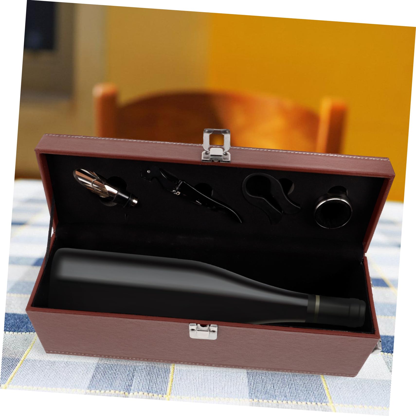Kunstleder Weinflaschenbox Mit Griff Für Rotwein Und Bieraufbewahrung Geschenkverpackungskiste Für Und Partydekoration Schöne Weinbox Für Wein Und Biersorten
