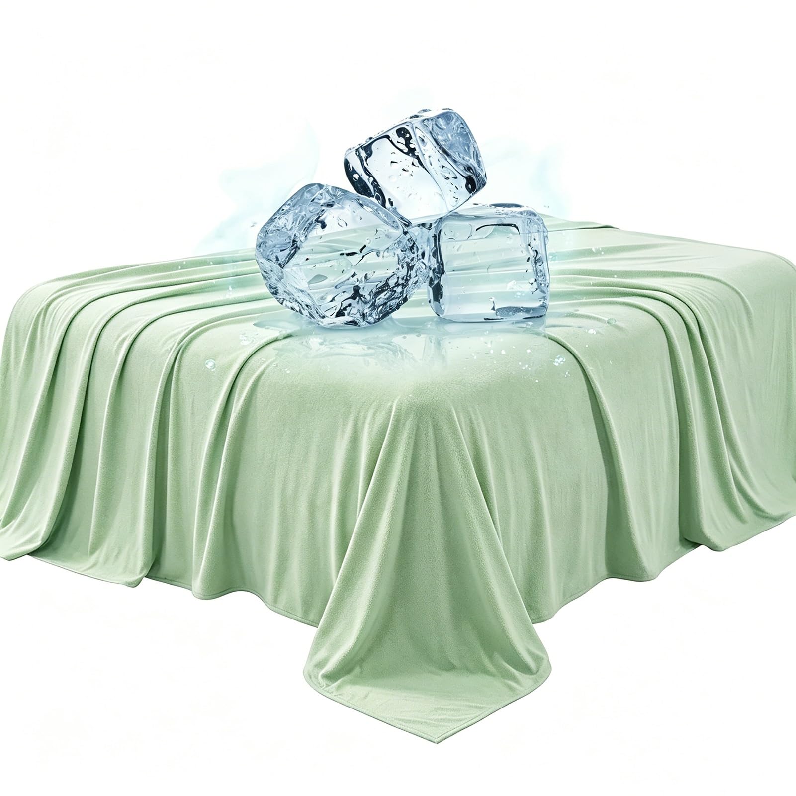 NIXZOUXBA Double Sided Cool Blanket, Cooling Blanket, Breathable Lightweight Silky Summer Ice Blankets, for Adults Children(71''x79'')