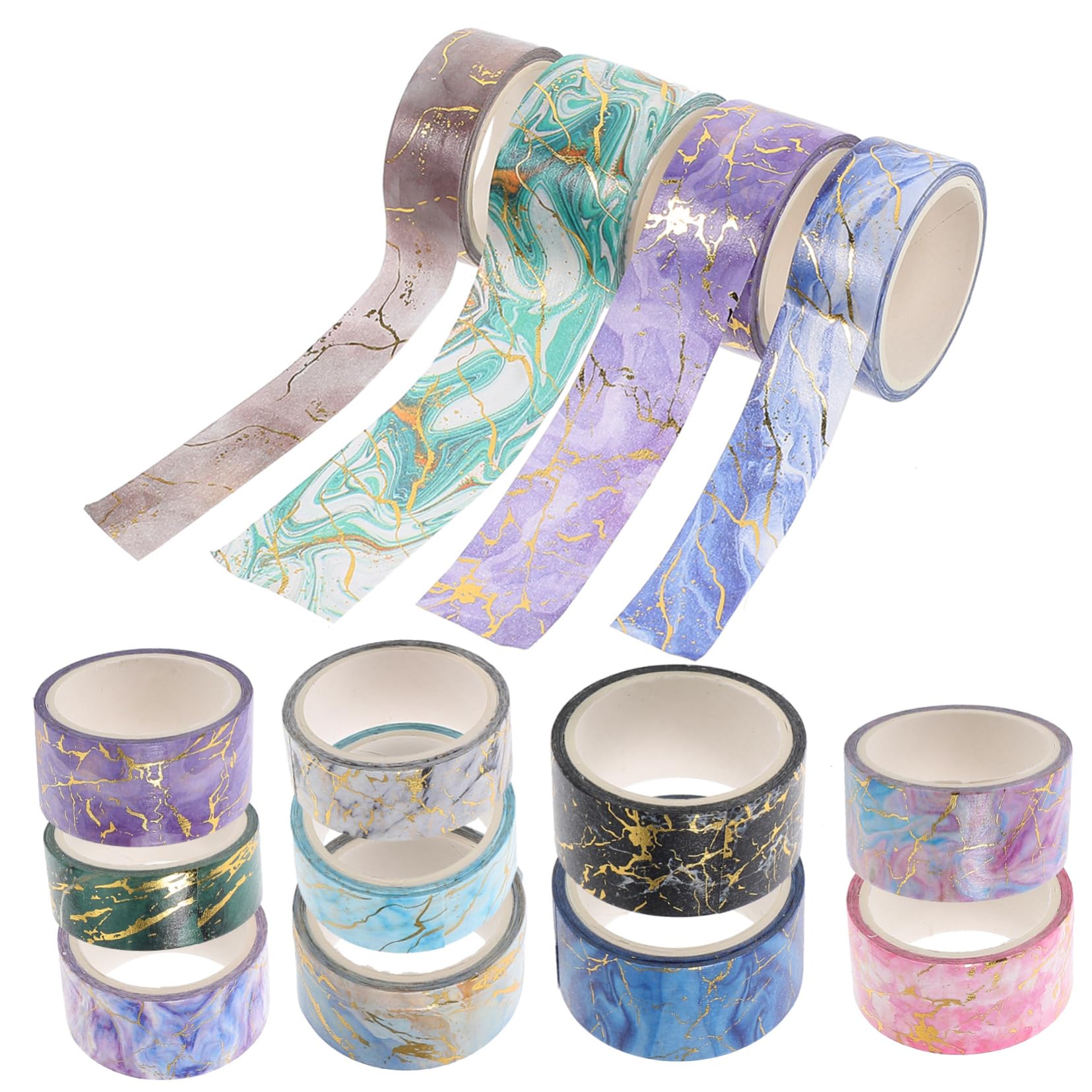 SHINEOFI 70rotoli Nastro Adesivo Decorativo Stile Marmo Washi Tape Per Scrapbooking Fai Da Te e Decorazioni Di Diario Residui Di Colla
