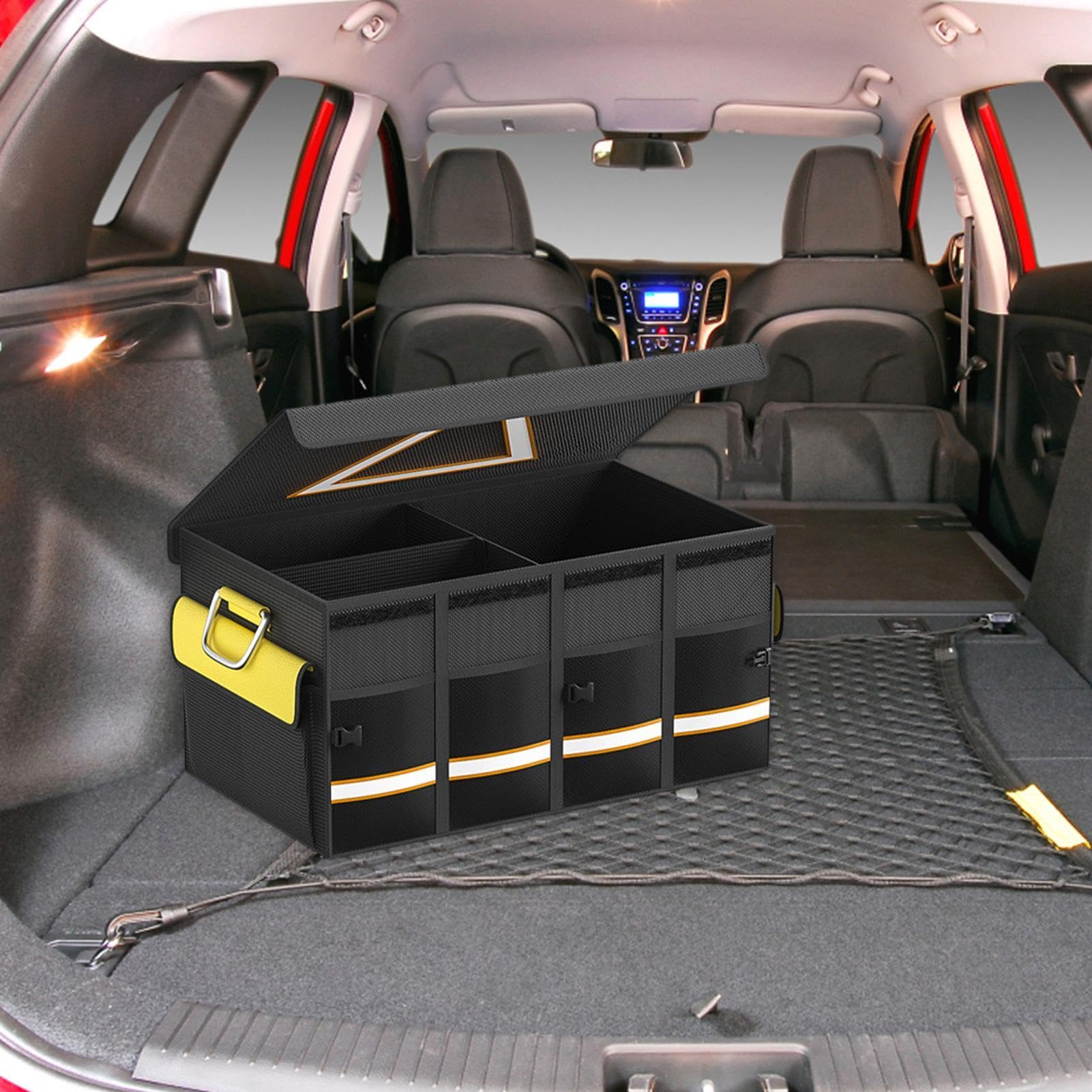 Scatola portaoggetti per bagagliaio, 1/5 pezzi, organizer per letti di camion, organizer per pickup, organizer per bagagliaio auto, pieghevole, multi scomparto per berline, auto, pickup, camion, | camion, organizer per pickup, organizer per bagagliaio aut