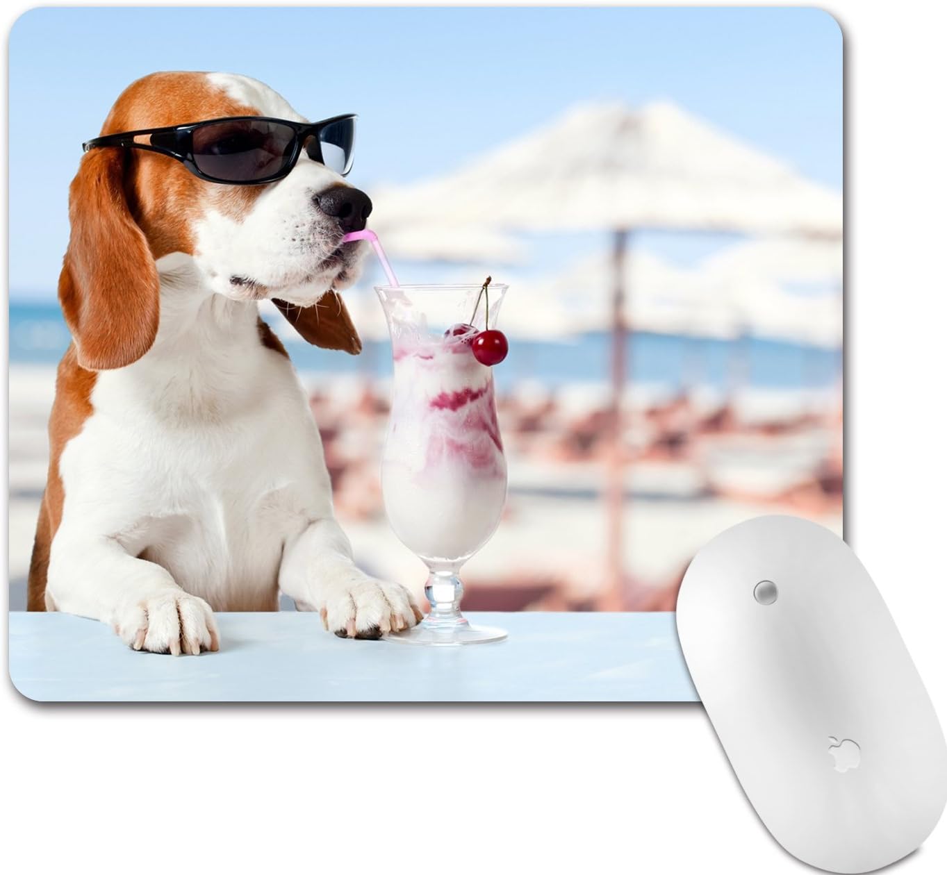 Lovely Dog Mouse Pad,Non-Slip Rectangle Mouse Pad,Ideal Size for Gaming and Working