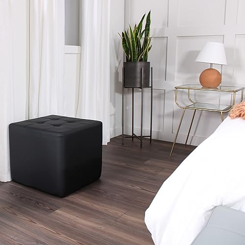 Miniatura 111 de Factory Direct Partners Banco otomano rectangular copetudo; muebles bellamente tapizados para el hogar moderno, oficina, biblioteca o área de