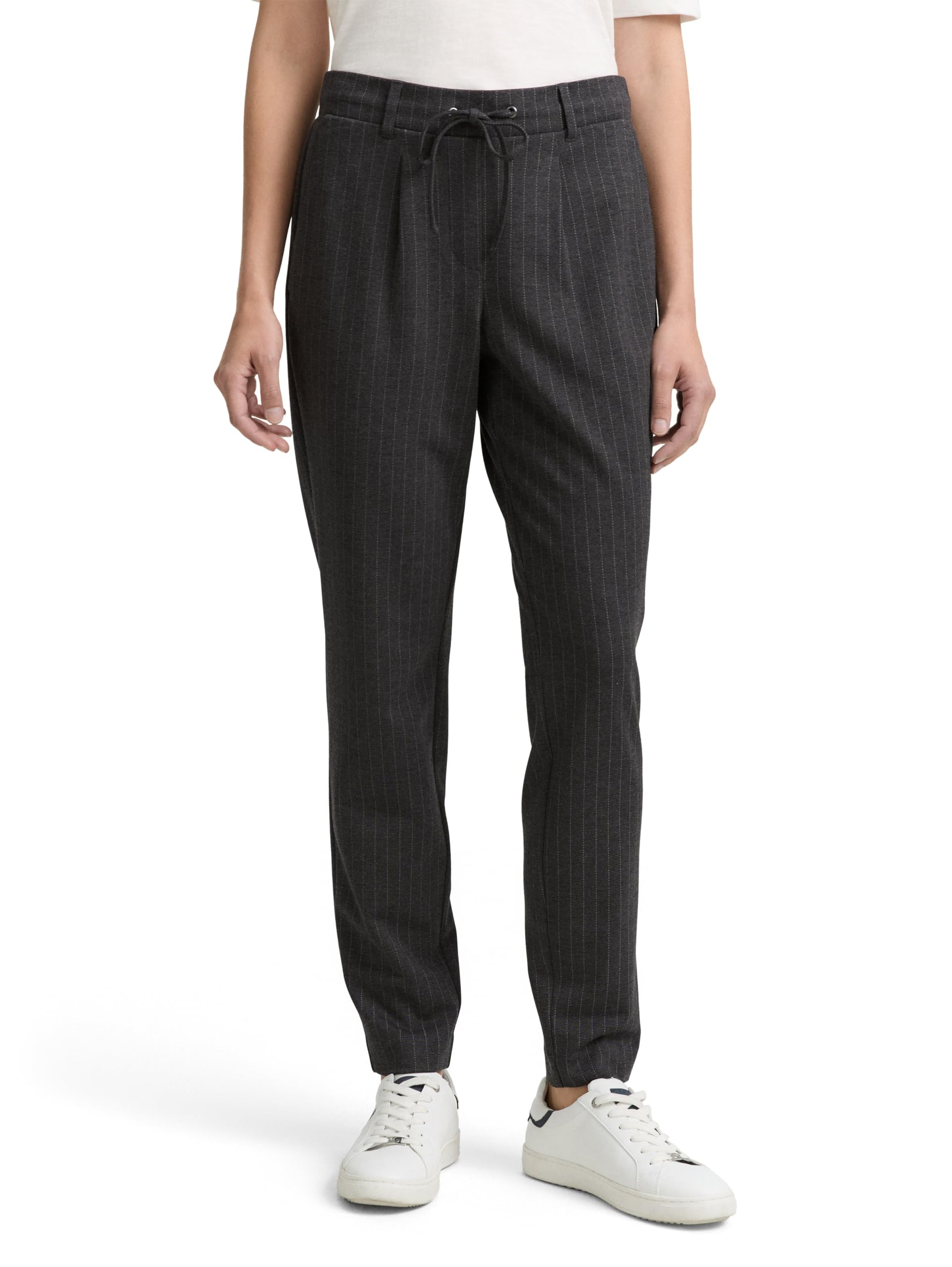 Tom Tailor Damen Loose Fit Hose mit Nadelstreifen 1049380