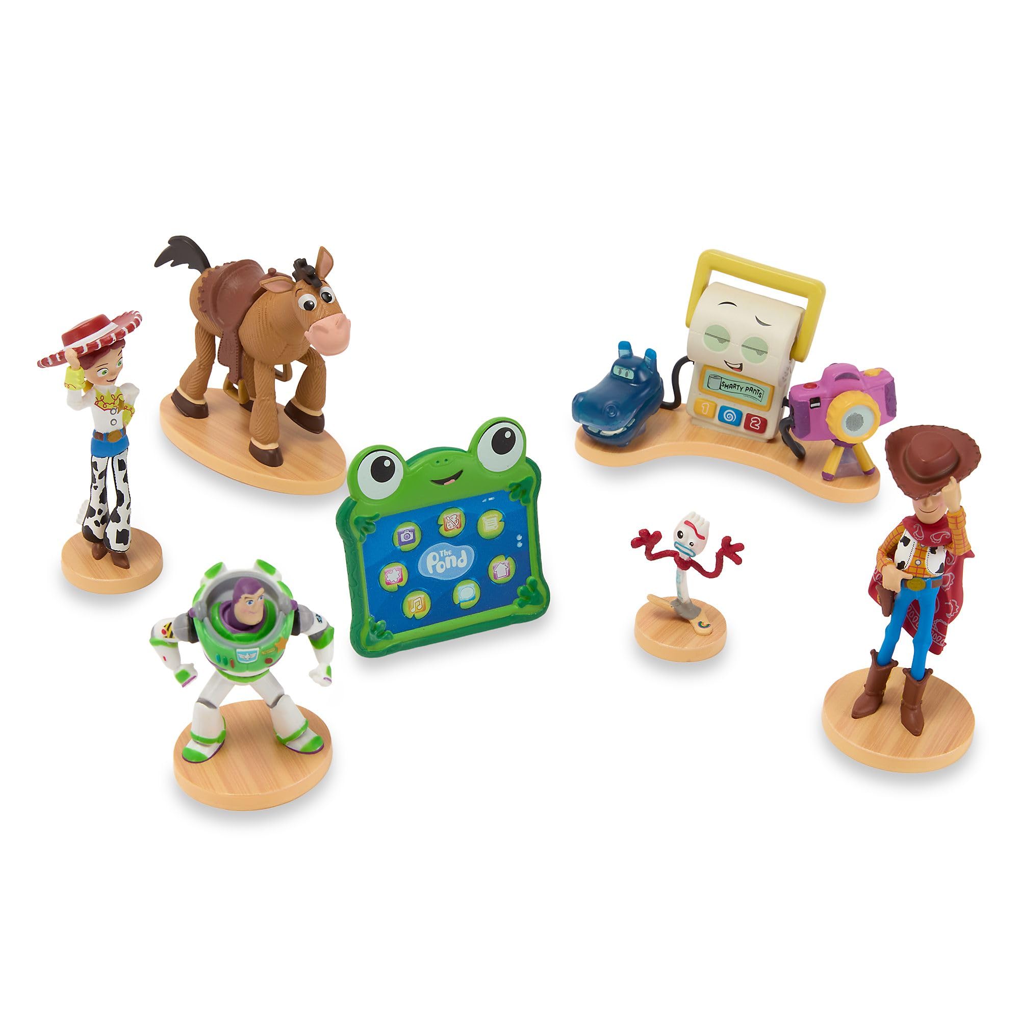 Disney Store Official Toy Story 5 Figure Set – Woody, Buzz, Jessie, Lily Pad, Atlas and Friends Collectible Figures 28 x 28 x 10 cm — image 1
