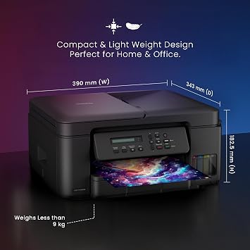Brother DCP-T730DW 3'ü 1 arada mürekkep tankı yazıcısı (baskı, tarama, kopyalama) Wi-Fi, dubleks özellikli ADF