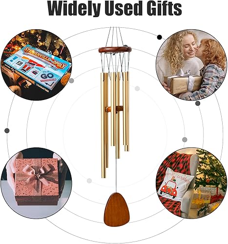 Miniatura 7 de kathson Campanillas de viento clásicas para exteriores, campanillas de viento conmemorativas para la pérdida de un ser querido, campanillas de