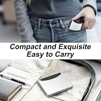 Digital Travel Alarm Clock Folding Portable Ultra-Thin Snooze 12/24H Date