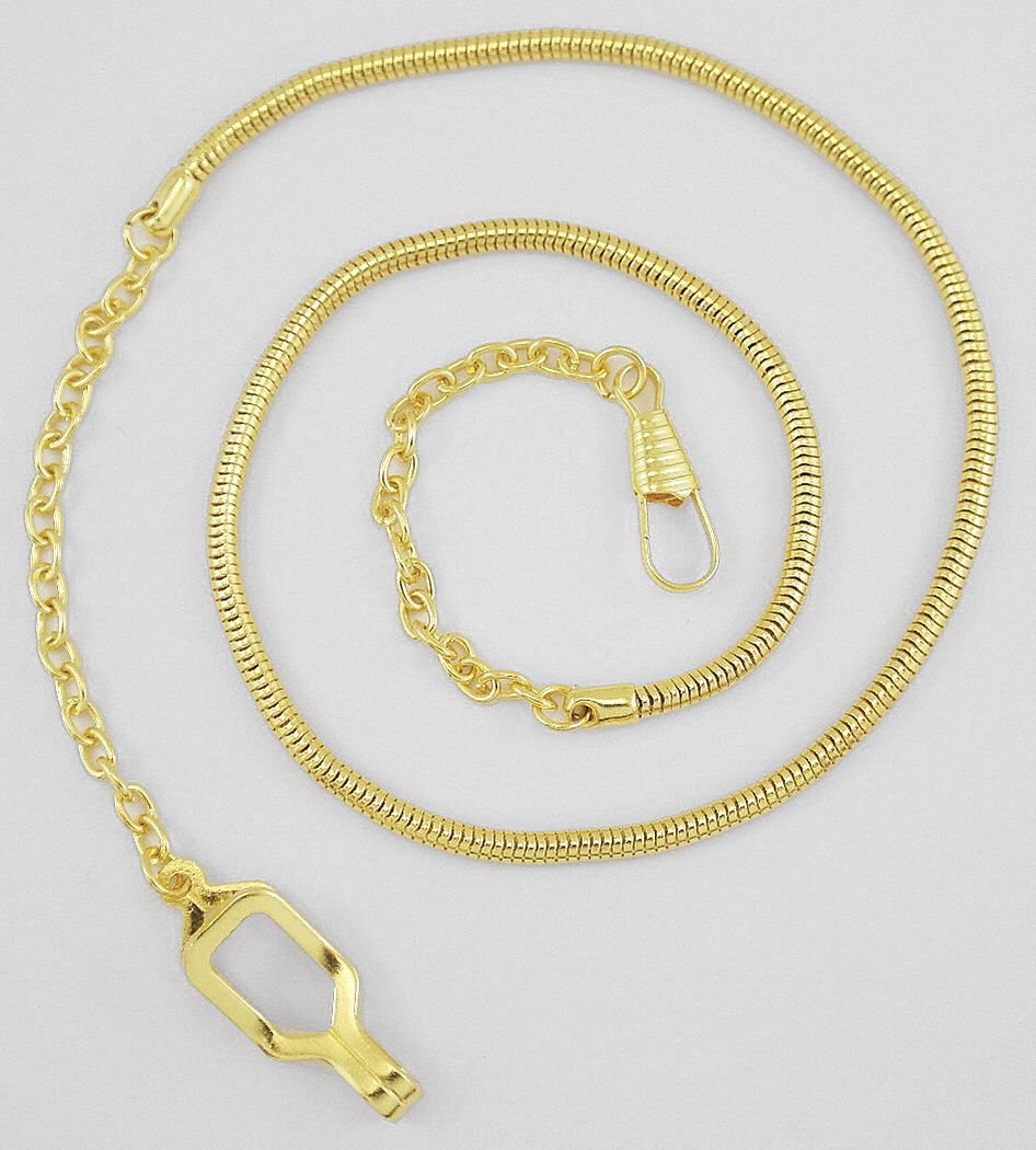 Whistle Chain, Metal, Gold