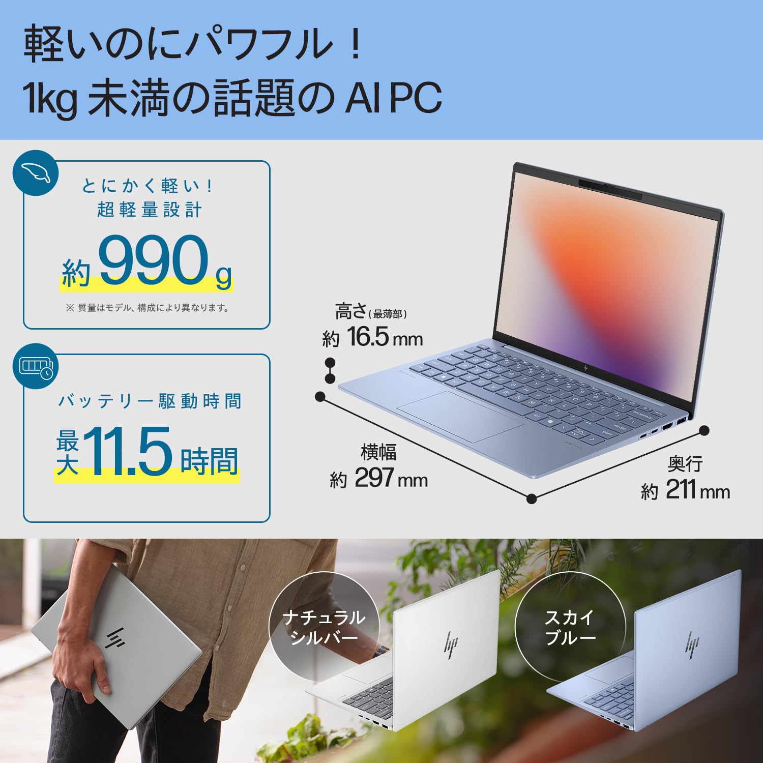 Amazon.co.jp: HP ノートパソコン Pavilion Aero 13-bg 13.3インチ 