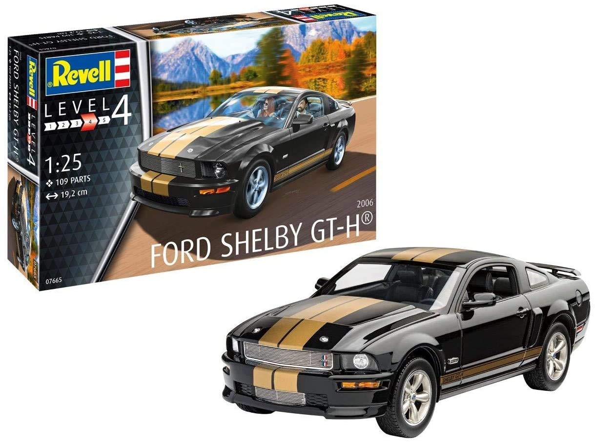 Revell RV07665 07665 7665 1:25 Shelby GT-H (2006) Plastic Model Kit, Various, 1/25