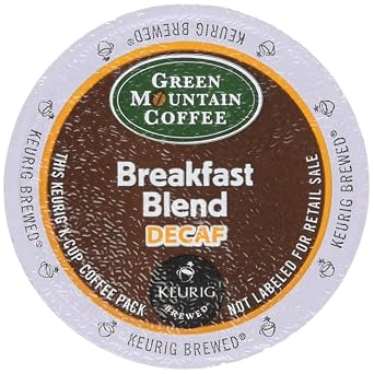Keurig K-Cup Green Mountain Coffee Breakfast Blend Decaf 18 k-CUPS