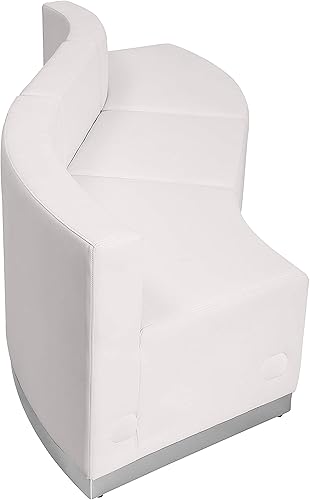 Miniatura 4 de Flash Furniture HERCULES Alon Series White LeatherSoft Configuración de recepción, 3 piezas