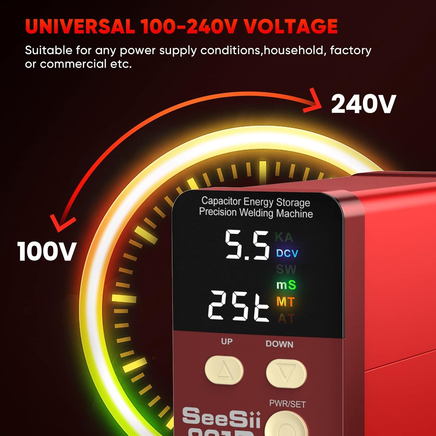 Universal Voltage Compatibility for SeeSii 801D Spot Welder