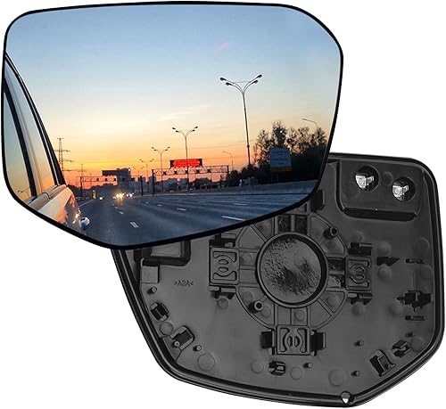 Espejo de cristal para el lado del pasajero, calentado con placa de respaldo compatible con Honda Civic 2016-2021 (compatible con Honda Civic 10),