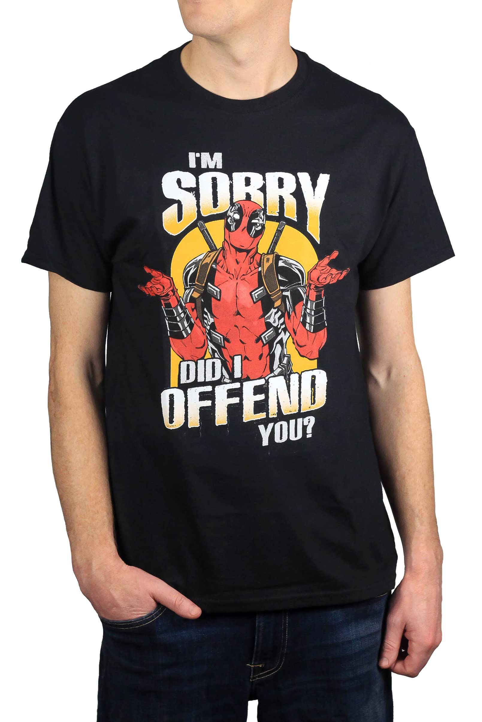 MarvelDeadpool Sorry Did I Offend Graphic T-Shirt for Adults