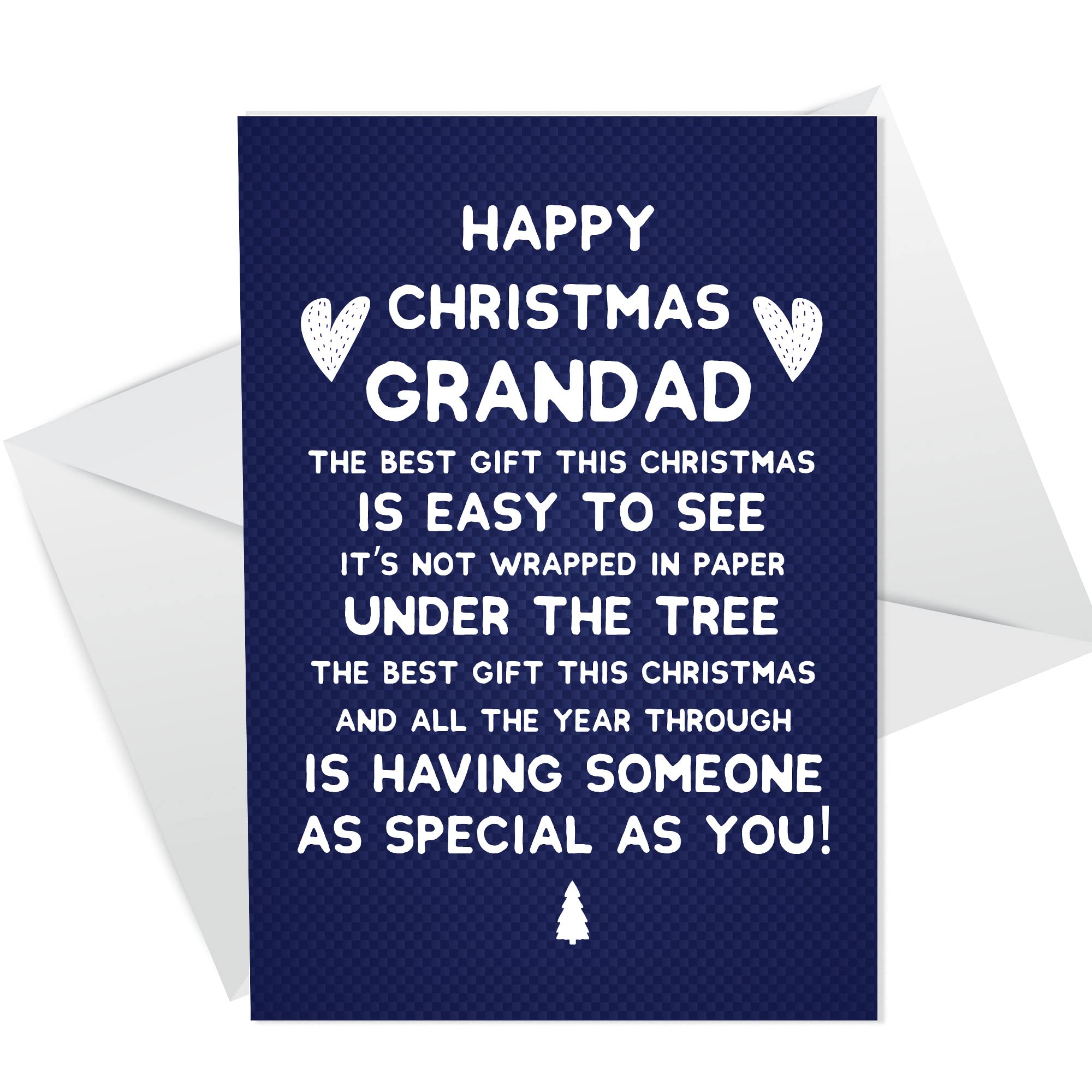 RED OCEAN HAPPY CHRISTMAS CARD GRANDAD Funny Grandad Card For Him Grandad Christmas Card Cute