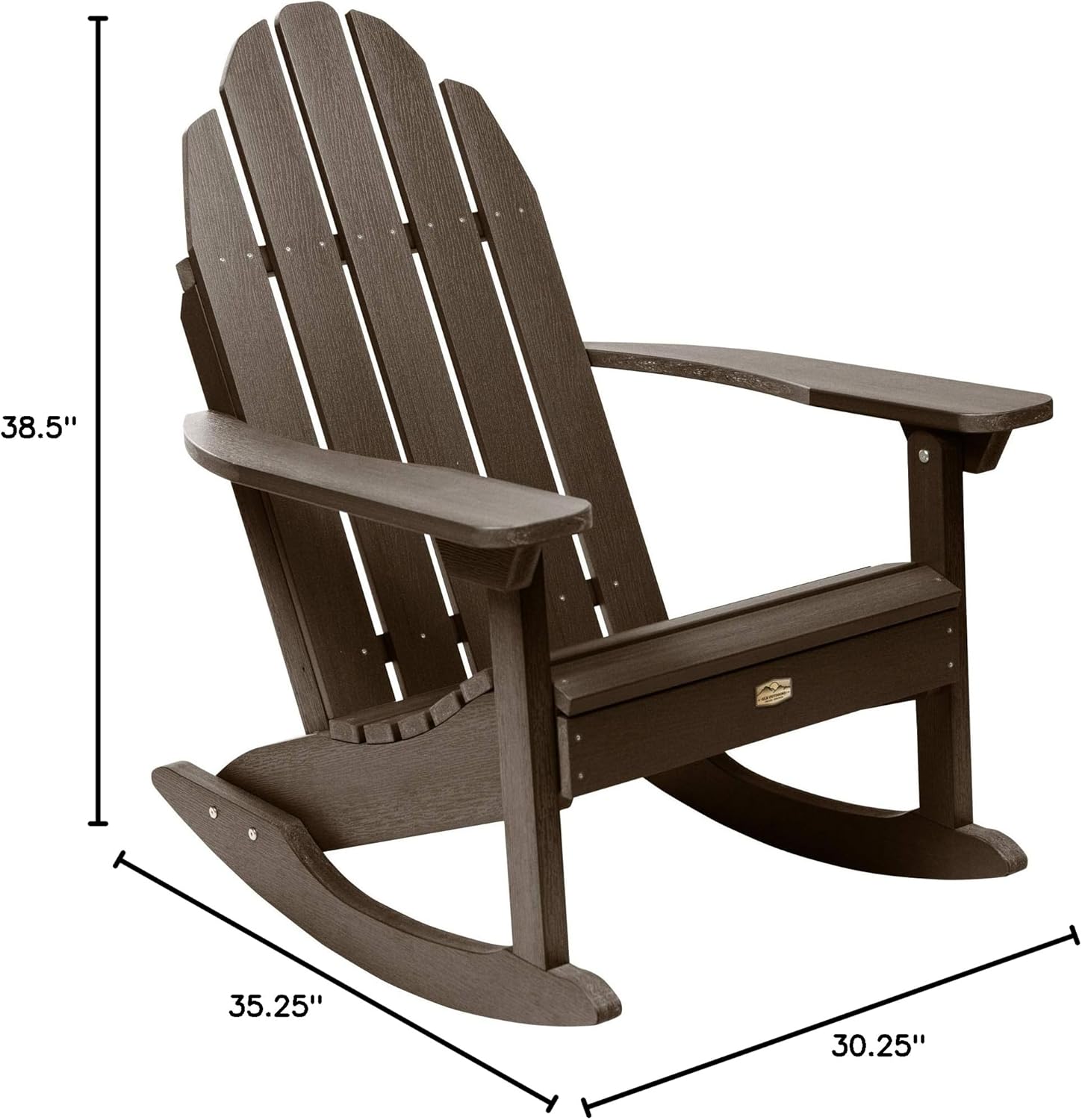 Elk Outdoors The Essential Adirondack Rocking Chair, Canyon
