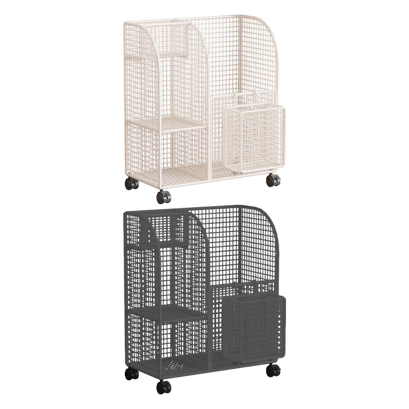 Workout Equipment Organizer Versatile Vertical Rolling Yoga Mat Storage Rack White-image-32