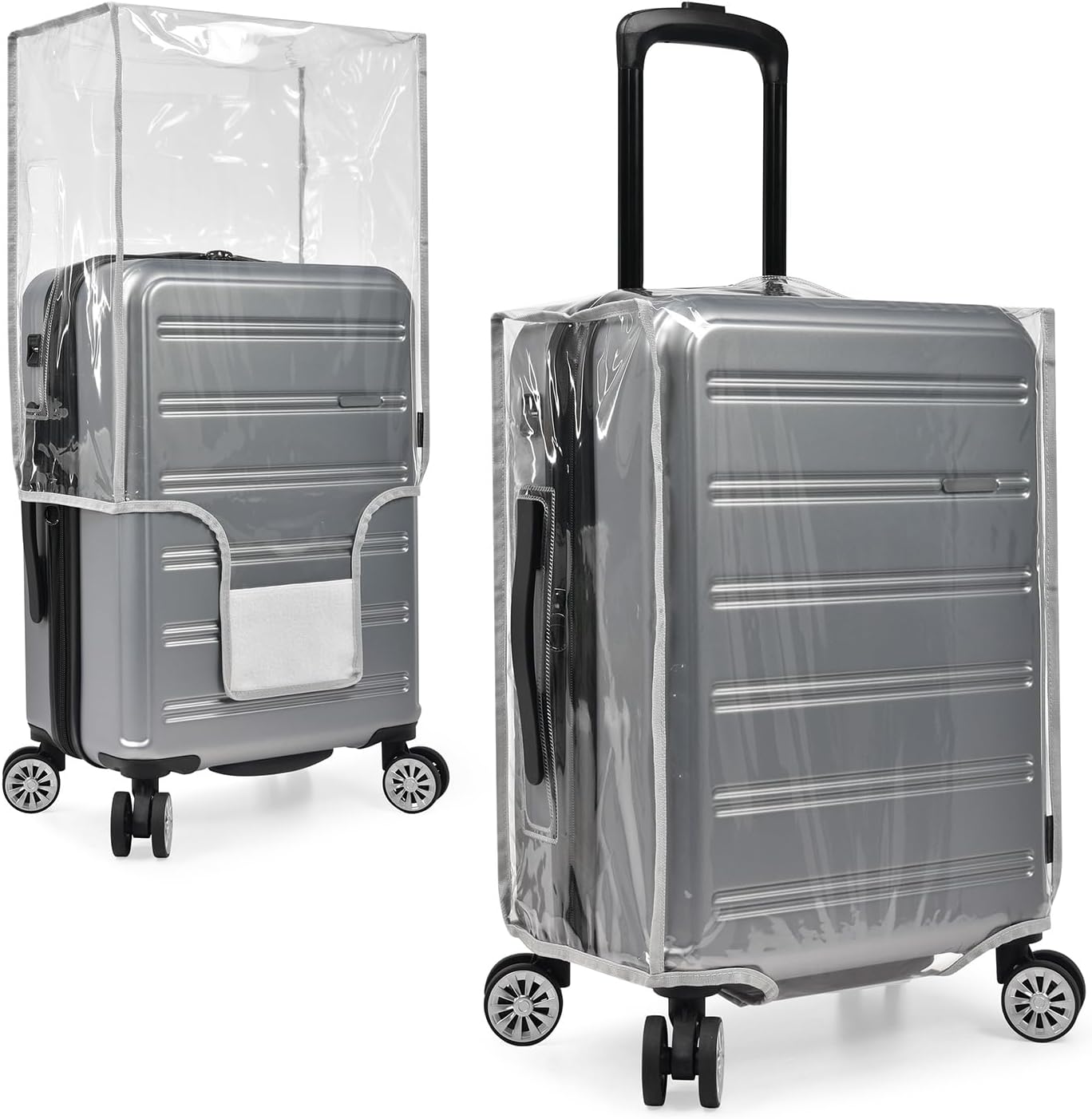 HAPPY LIVING Clear PVC Suitcase Cover Protectors, Heavy