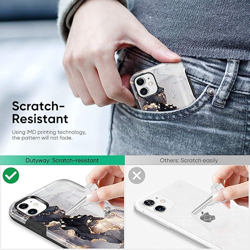 Miniatura 5 de Funda protectora para iPhone 11, funda protectora dorada con purpurina delgada para hombres y mujeres, policarbonato duro, cuerpo completo, a prueba