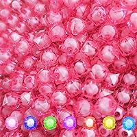 Vista 11 de Ball 400pcs Transparent 8mm Beads Crystal Spacer Beads, Round Beads Inside for Jewelry Making (Ball-Mixed)