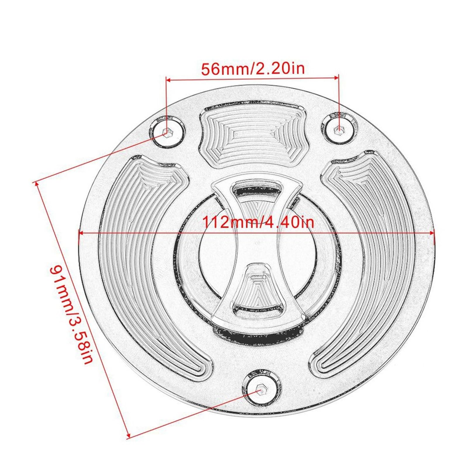 Tapón Depósito Motocicletas Para Z800 Z750 Z1000 ER650 ER-6N ER6N