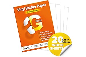 Glossy Vinyl Sticker Paper For Laser Printers