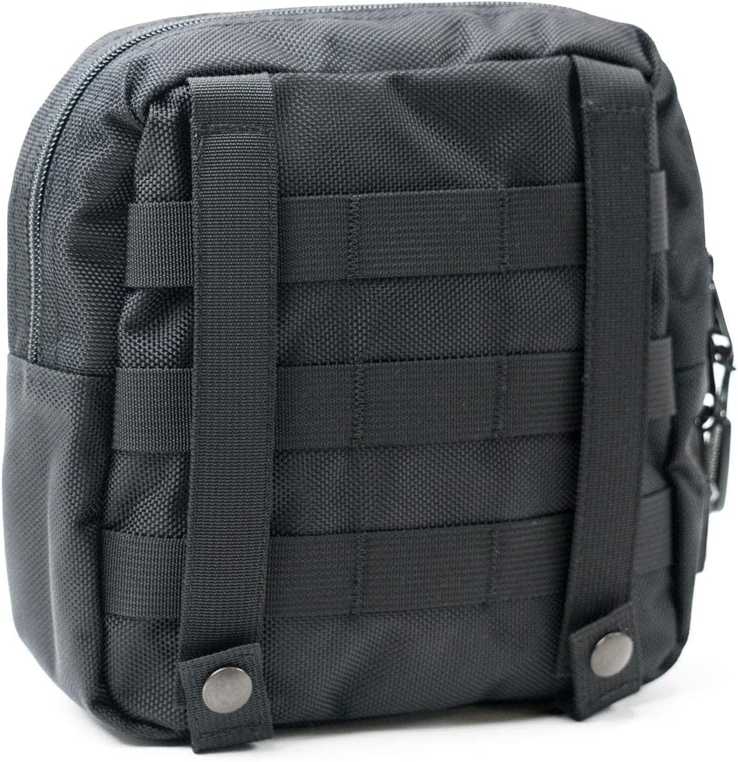 Mission Darkness MOLLE Faraday Pouch // Military-Grade Bag with RF Signal Blocking Liner Attaches to MOLLE Webbing Systems // Anti-Hacking & Tracking Assurance, Data Privacy for Handheld Devices