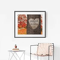 Vista 6 de Impresión personalizada para parejas y familias – Regalo de boda, aniversario o nuevo hogar – Nombres y fecha personalizados – Arte de pared