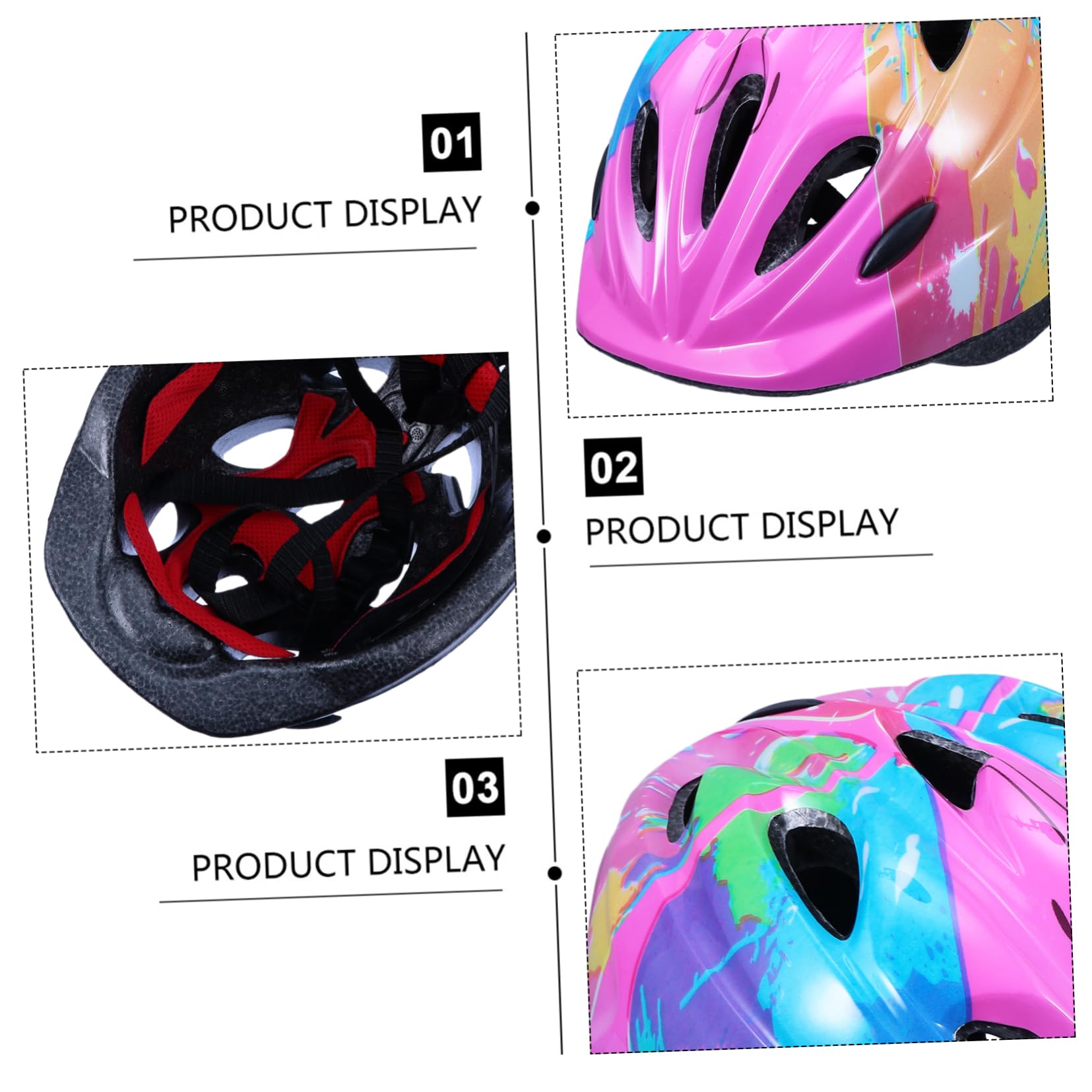 HANABASS 2pièces Casque De Vélo pour Garçon Fille Casque De Sécurité Léger Et Respirant pour Garçons Et Filles Optimale pour Cyclisme Patinage Convient Aux Têtes Design Ergonomique