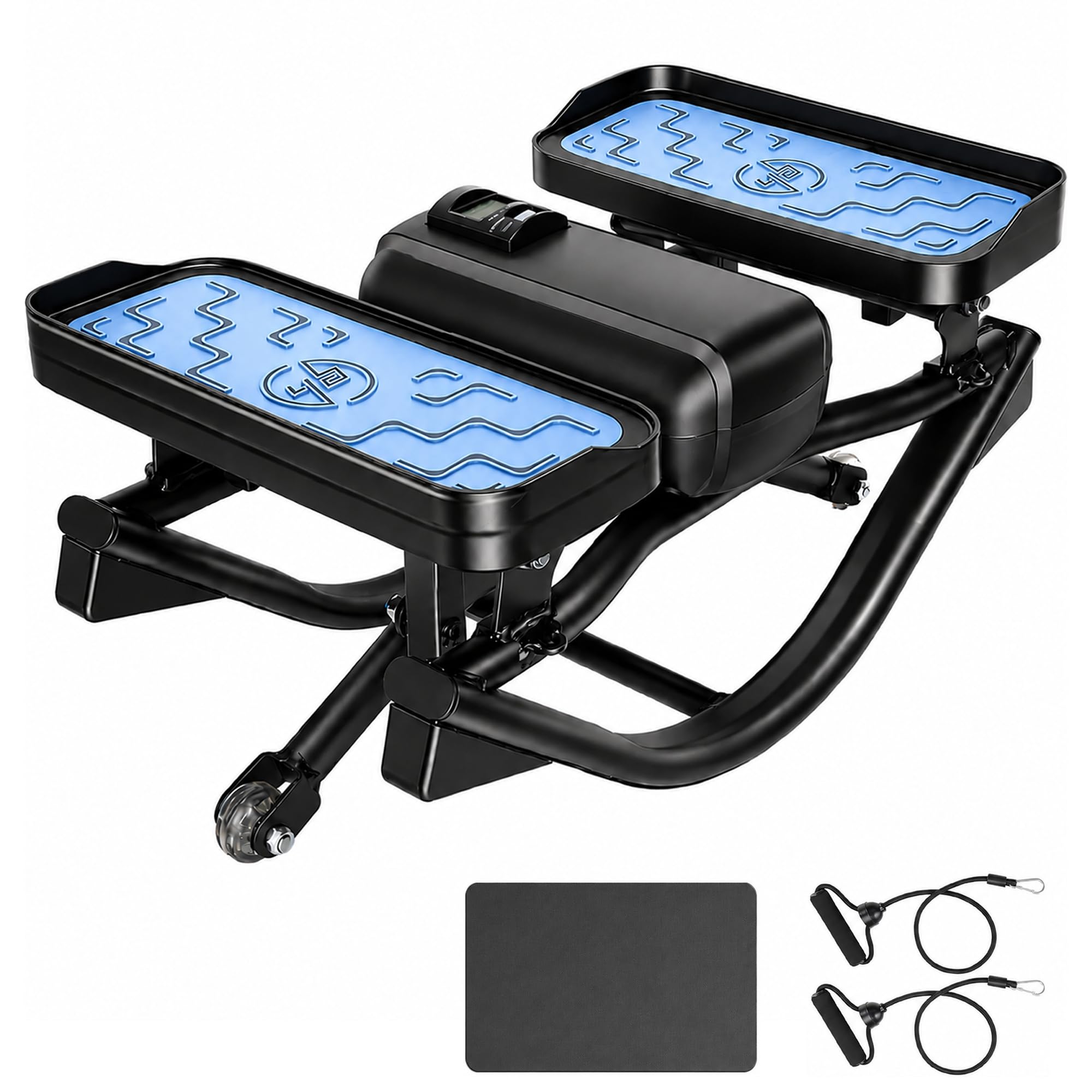 Photo 1 of 2026 New Rock Stepper Side to Side with Digital Display-Low Impact Rocking Stepper for Core & Glutes, Whisper Quiet for Home & Office Workout, Equipped with Resistance Bands and Floor Mats (330lbs)
