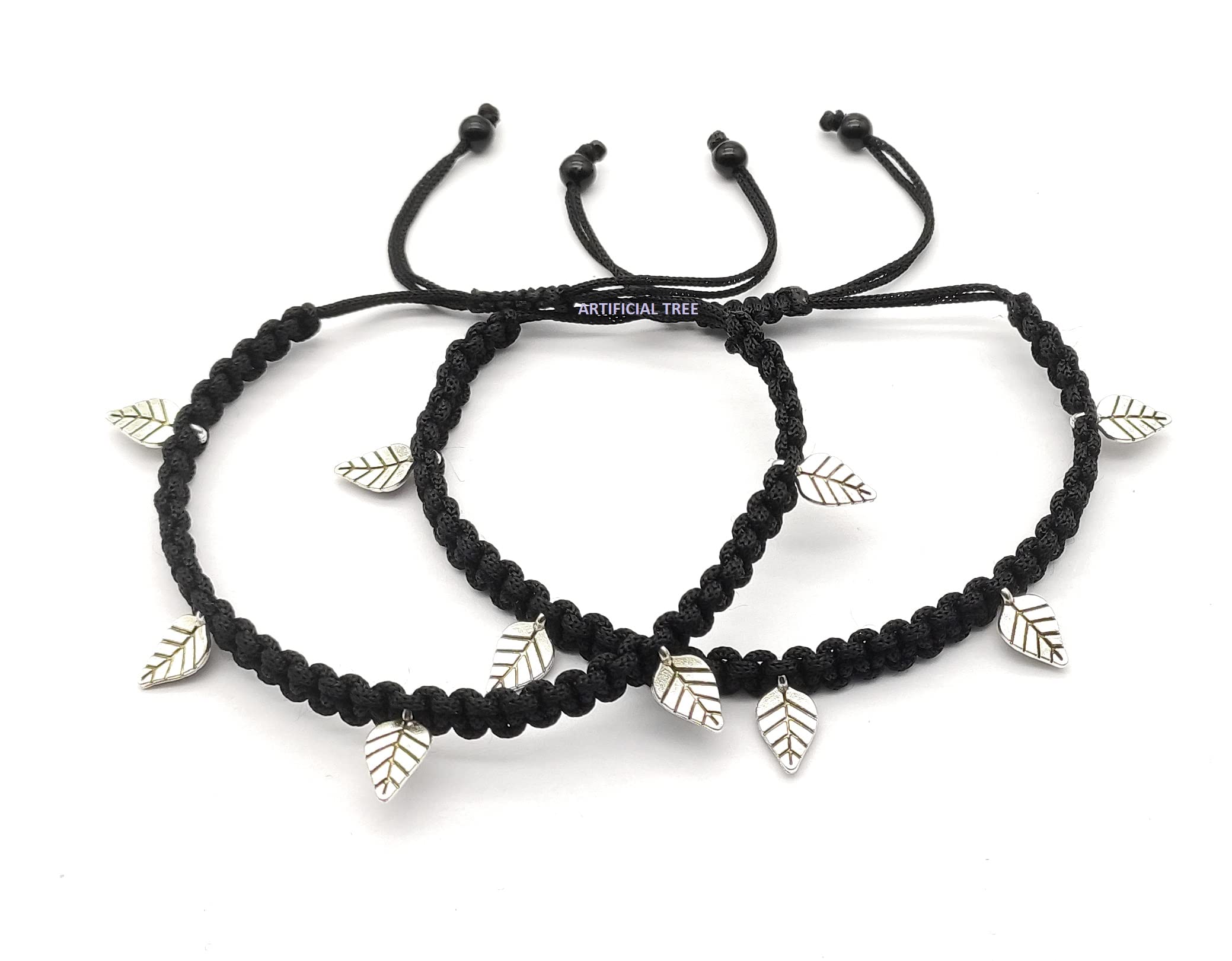 ARTIFICIAL TREE Latest Trend leave Charms Black Thread Adjustable Anklet (Payal) for Women and Girls (AT ANK 023) (B0BVD3ZJC4) Amazon Price History, Amazon Price Tracker