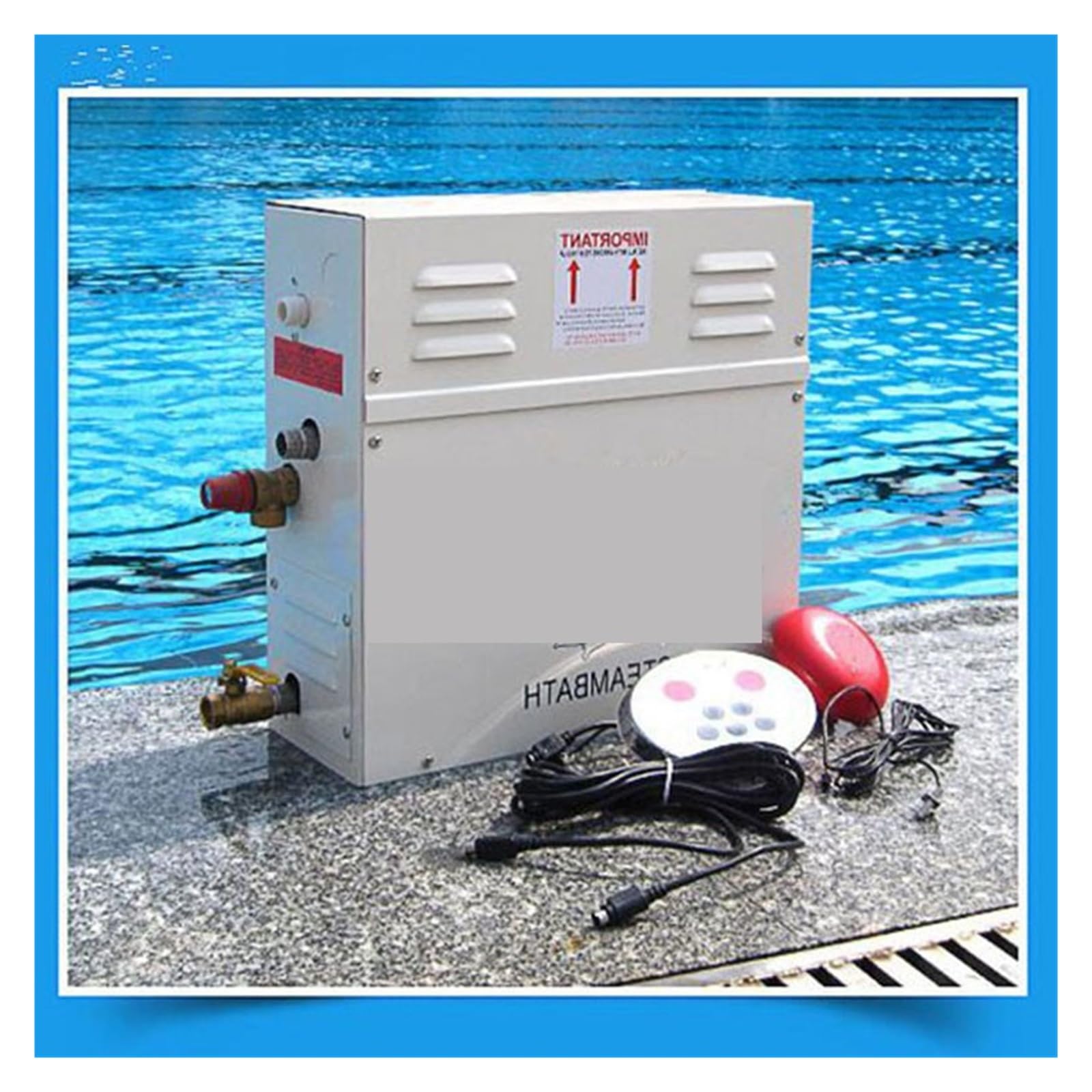 Generatore di Vapore, Macchina per Sauna Domestica, generatore di Vapore Portatile, generatore di Vapore per Bagno Domestico, Macchina per Vapore Umido (4,5 kW)