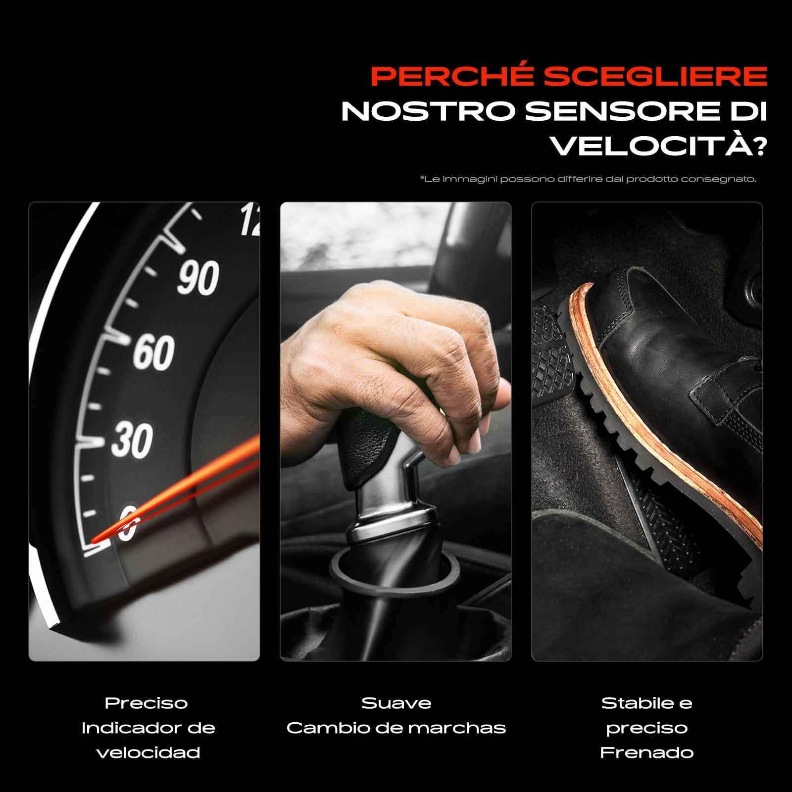 Frankberg Sensore di percorrenza Sensore albero tachimetrico Compatibile con 169 Strada Pick-up 178 278 Punto 188 Doblo MPV 263 Doblo MPV 119 223 Replace# 46817374