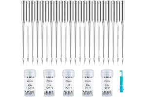 100 PCS Sewing Machine Needles - Compatible with Singer and Brother -...