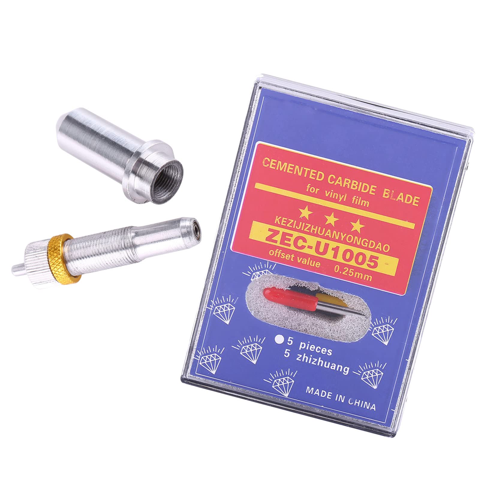 Summa Cutter Blades 15Pcs Utensile Taglio per Plotter in Acciaio Al Tungsteno 30, 45, 60 Gradi con Supporto