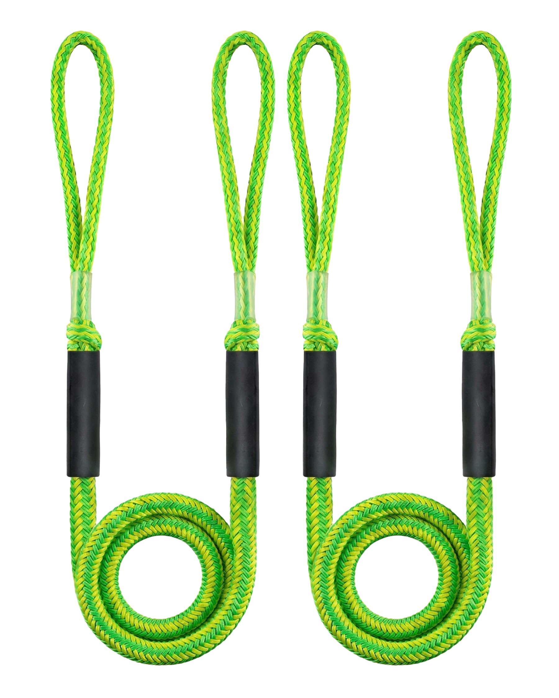 Photo 1 of 2 Pack 4 FT Bungee Dock Lines with 316 Stainless Clips, Shock-Absorbing