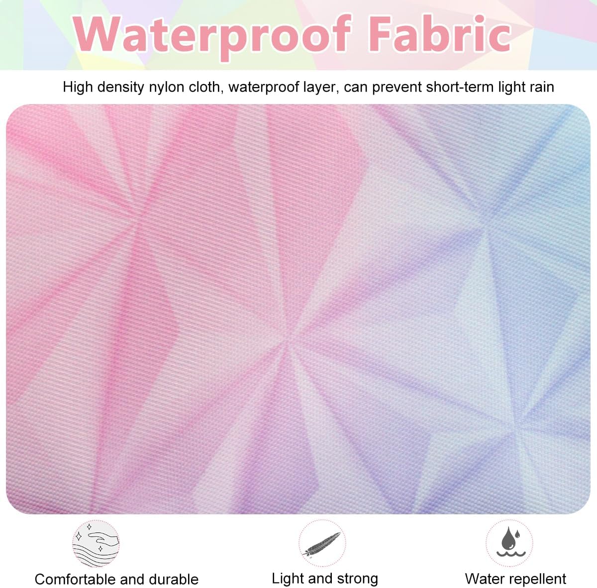 PALAY® Waist Bag for Women Stylish Color Print Fanny Pack for Women Oxford Cloth Waist Bag Multi Layer Lightweight Travel Waist Bag Running Waist Bag Bumbag, Pink, Others