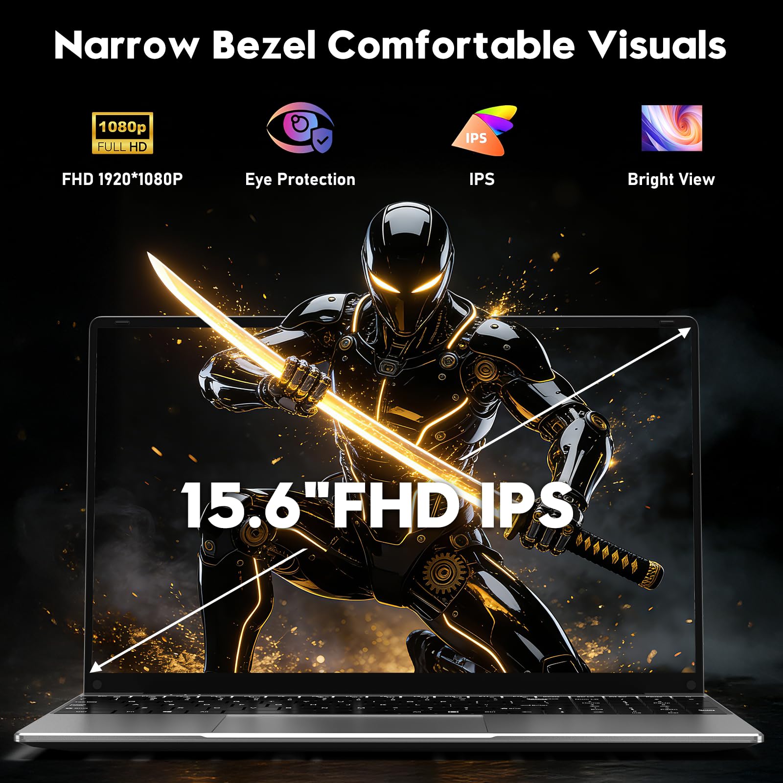 Laptop PC 16GB RAM 1TB SSD Business Laptop 16 Inch N150 3.6GHz Windows 11 Pro - Dettaglio