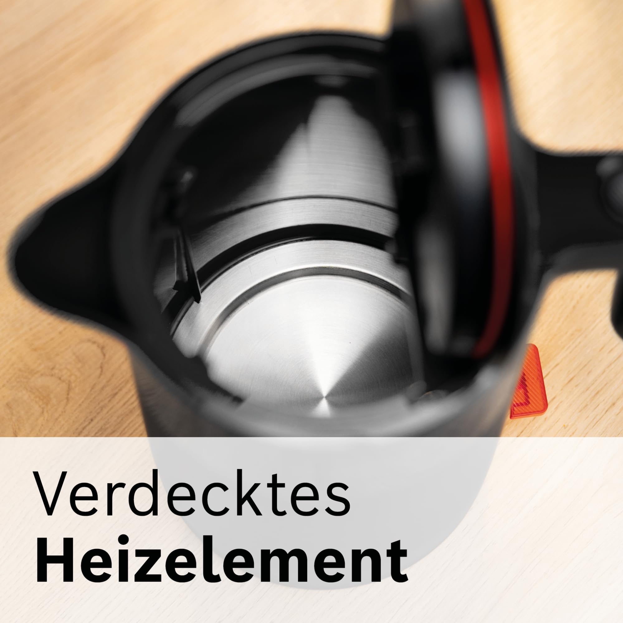 Bosch kabelloser Wasserkocher MyMoment TWK2M163, Abschaltautomatik, Überhitzungsschutz, Tassenanzeige, entnehmbarer Kalkfilter, Trockengehschutz, Dampfstopp-Automatik, 1,7 L, 2400 W, Schwarz matt
