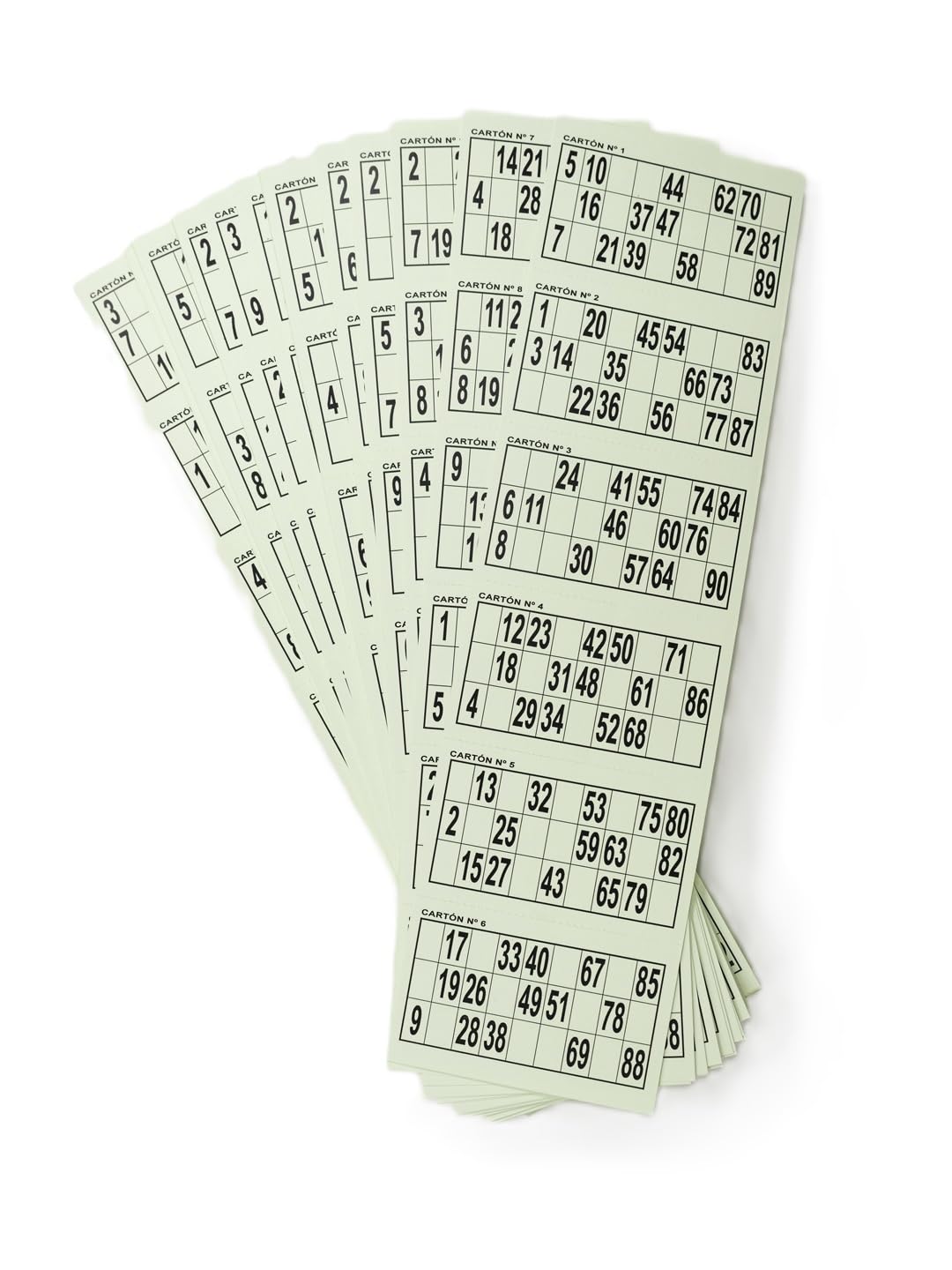 1020 Kartony Bingo do przekreślenia (Zielony)