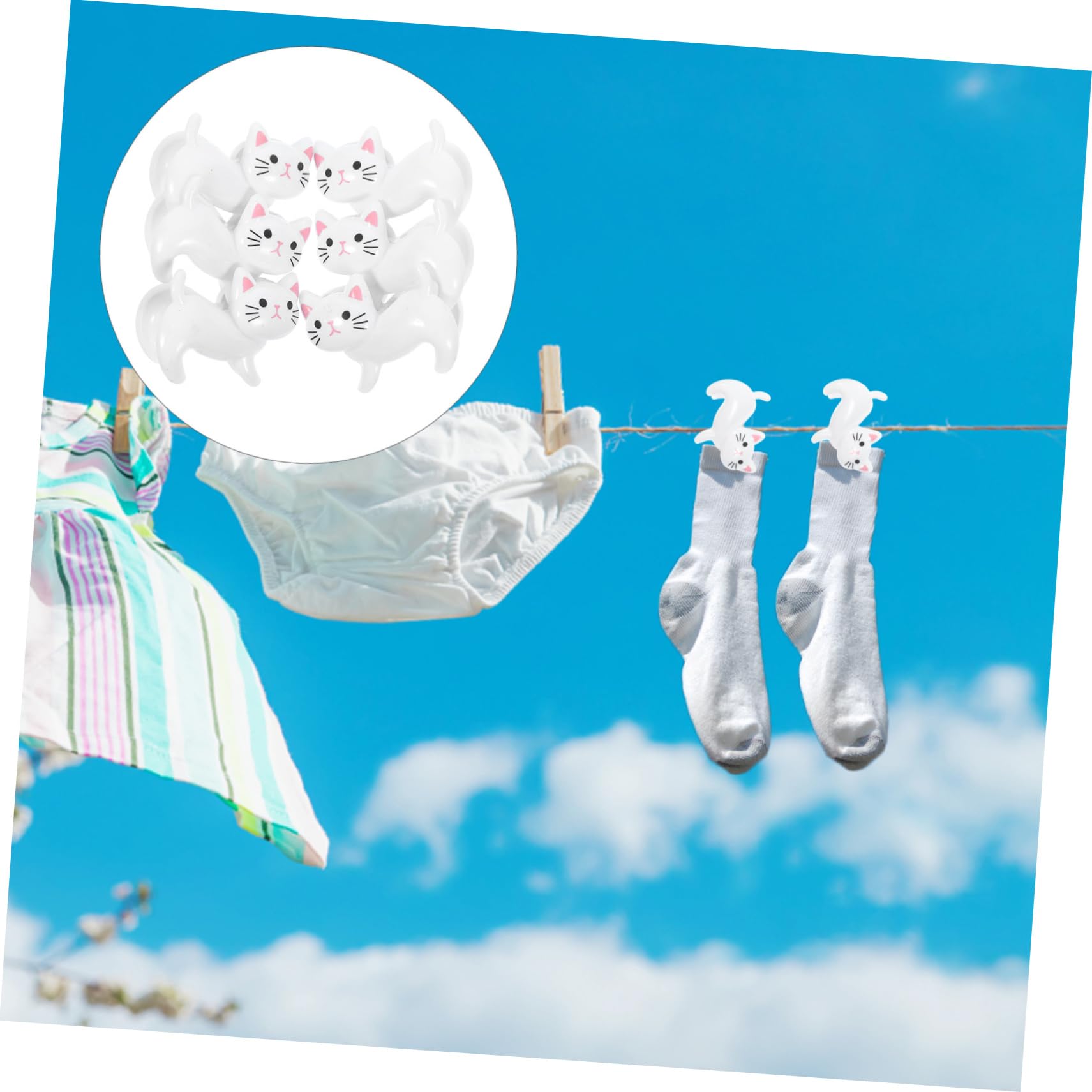 6 Pièces Couette De Séchage Clips D'Extérieur Cintres Muraux Pour Vêtements Cordes À Linge D