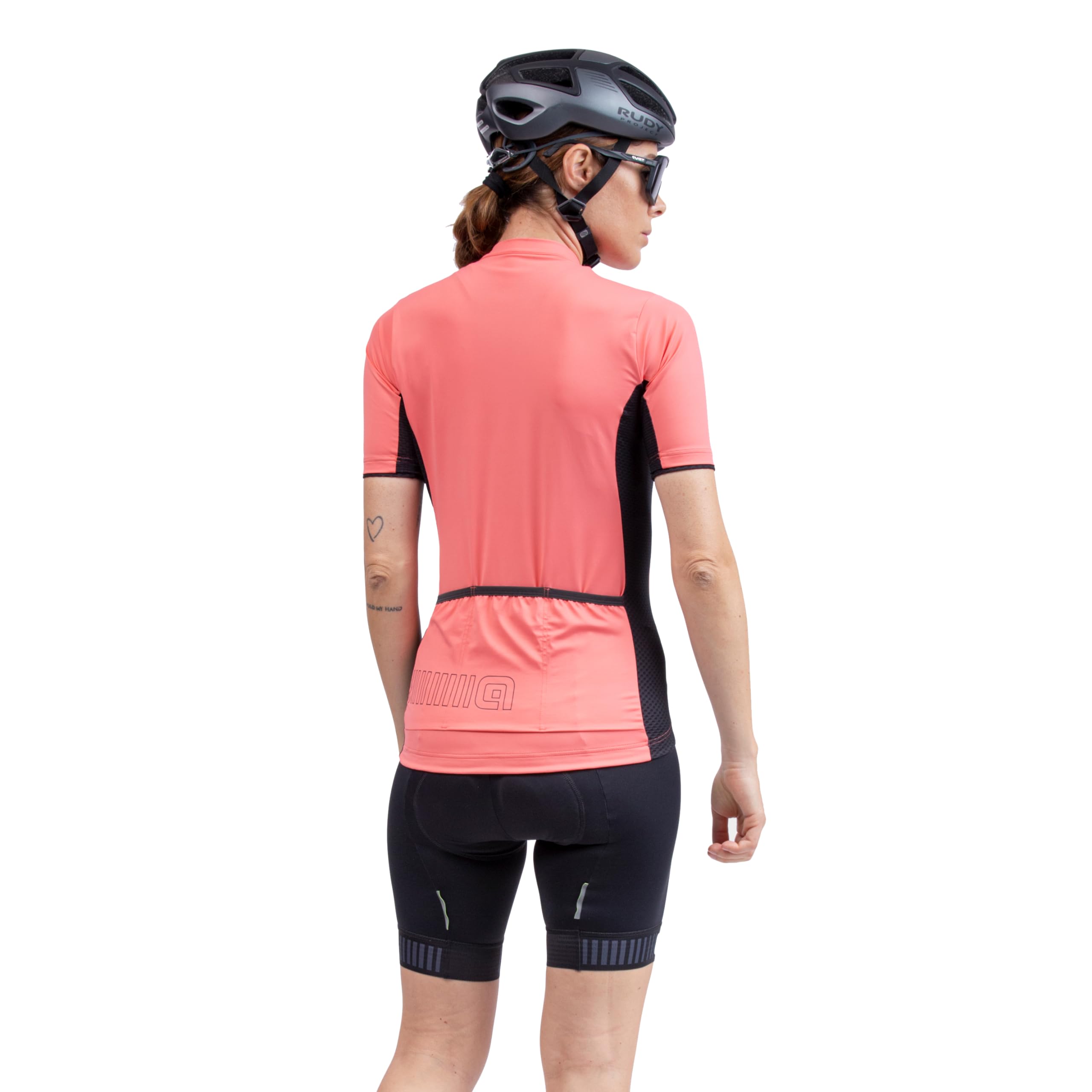 ALE' Damen Solid Color Block Kurzarm Jersey (1er Pack)
