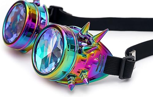 Miniatura 5 de Anteojos para fiesta con lentes de cristal diseño de caleidoscopioarco iris Entrega en 3-5 días