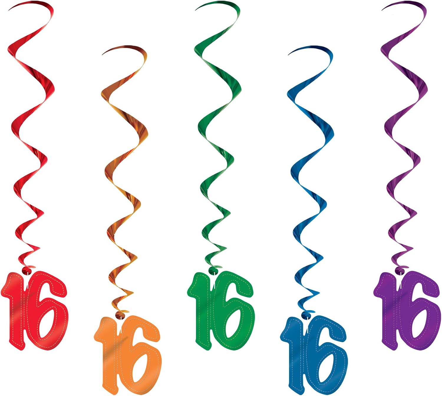 16 Whirls (asstd colors) (5/Pkg)